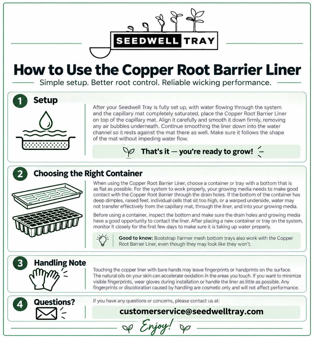 Copper Root Barrier Liner
